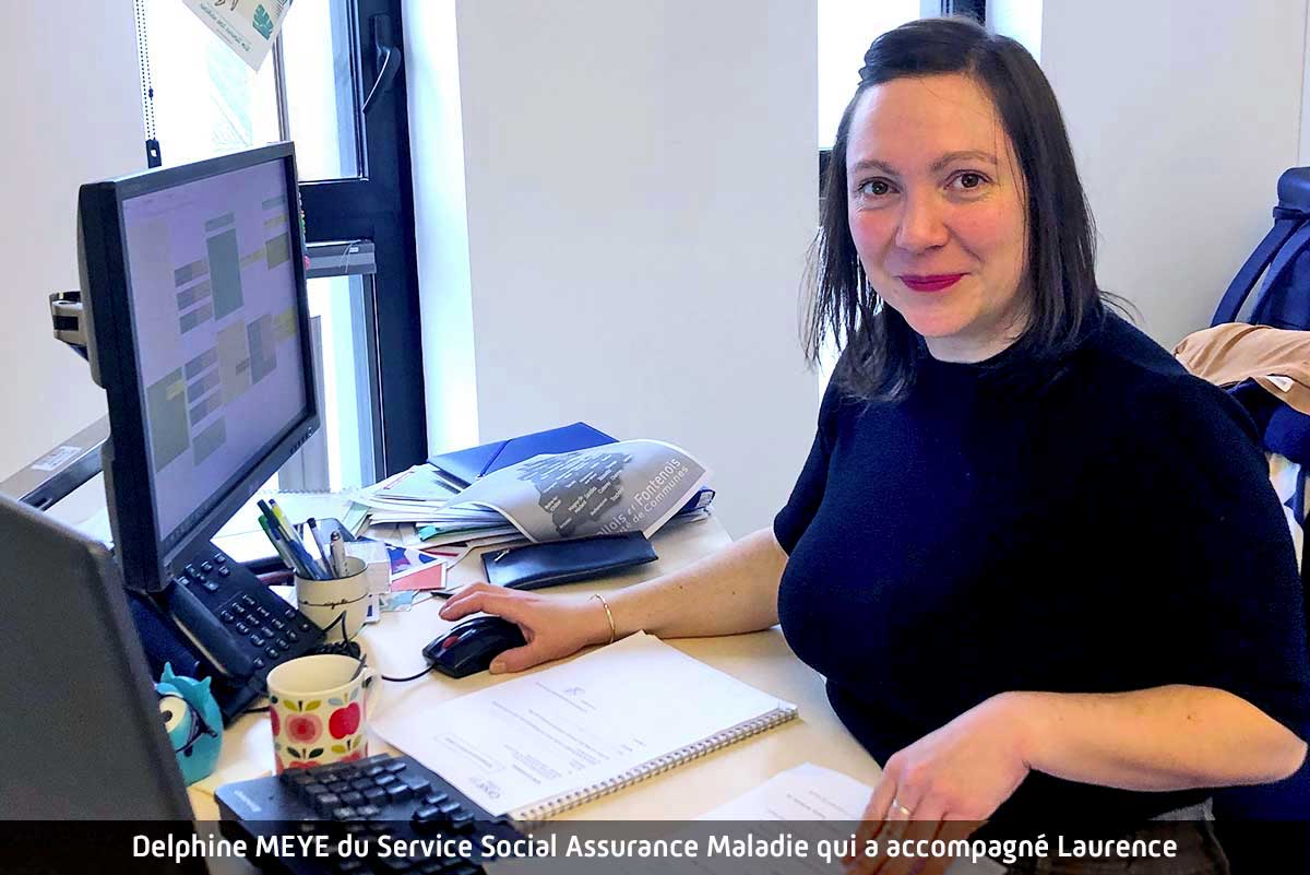 Delphine MEYE, Travailleur social au sein du service social Assurance maladie de Côté d’Or